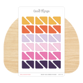 Blank Corners Sticker Sheet, Bright Side