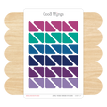 Blank Corners Sticker Sheet, Jewel Tones