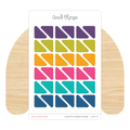 Blank Corners Sticker Sheet, Color Pop