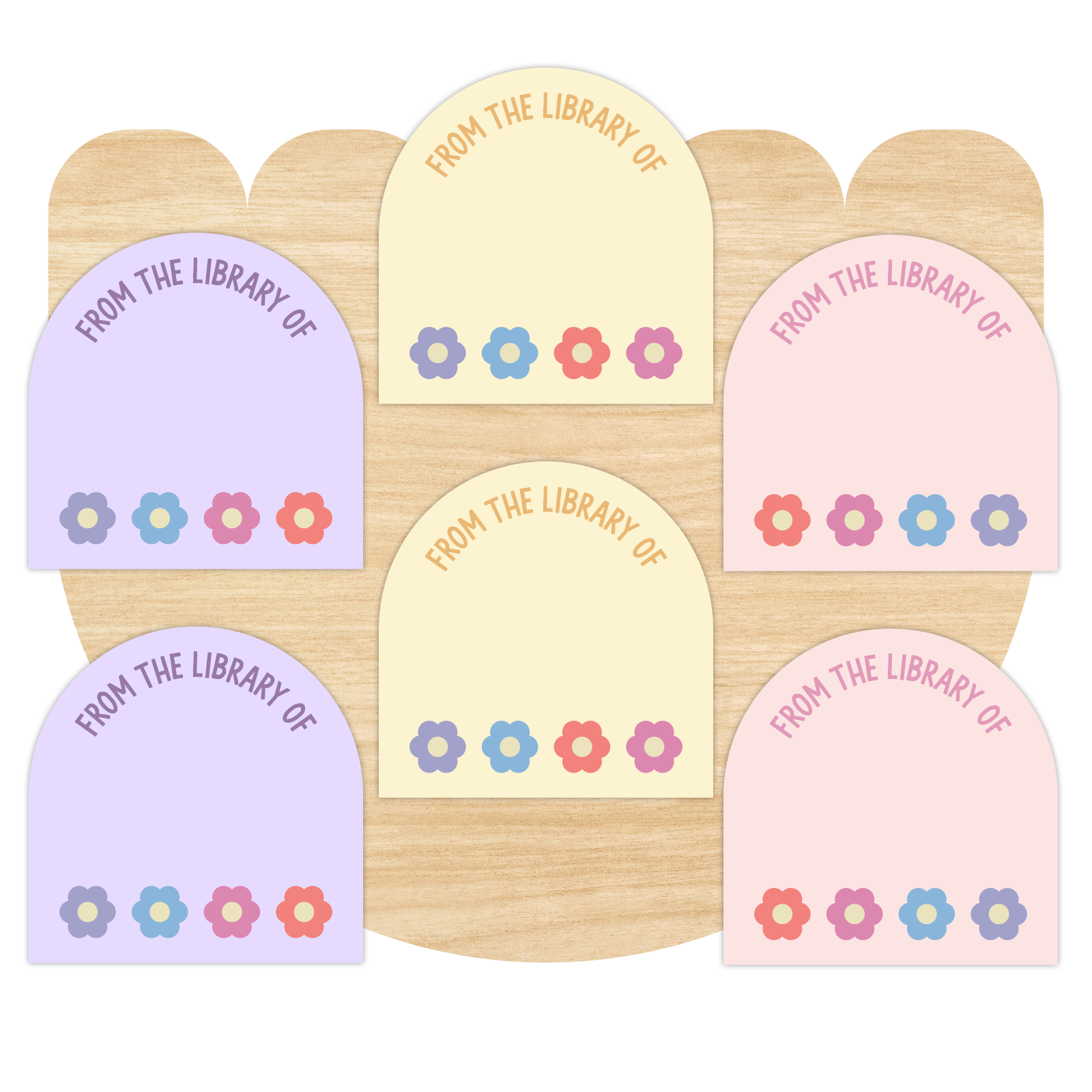 Cute Bookplate Stickers, From The Library Of