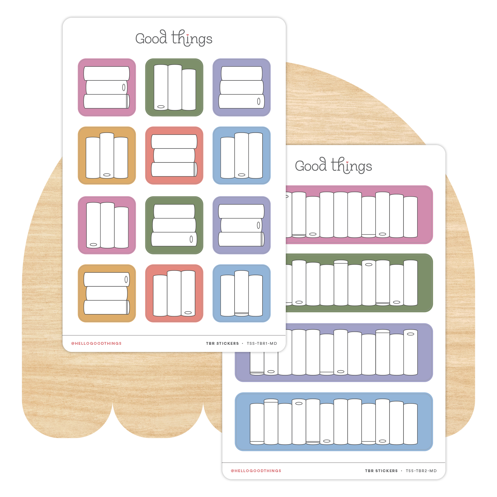 Book Tracker Sticker Sheet, Macaron Dreams