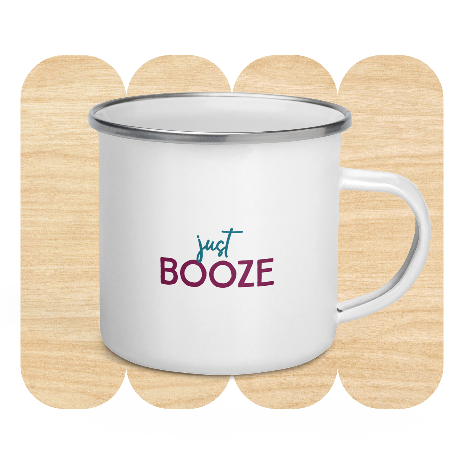 Books and Booze Enamel Mug by Good Things