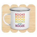 Books and Booze Enamel Mug by Good Things