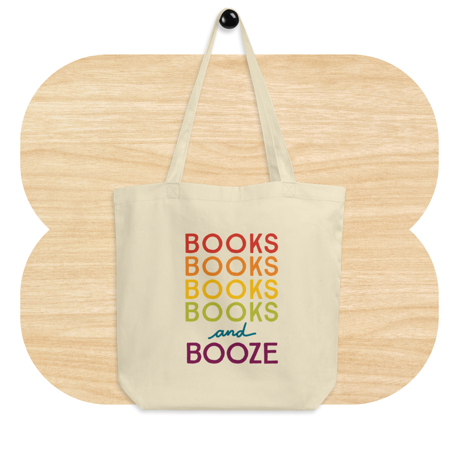 Books & Booze Tote Bag by Good Things