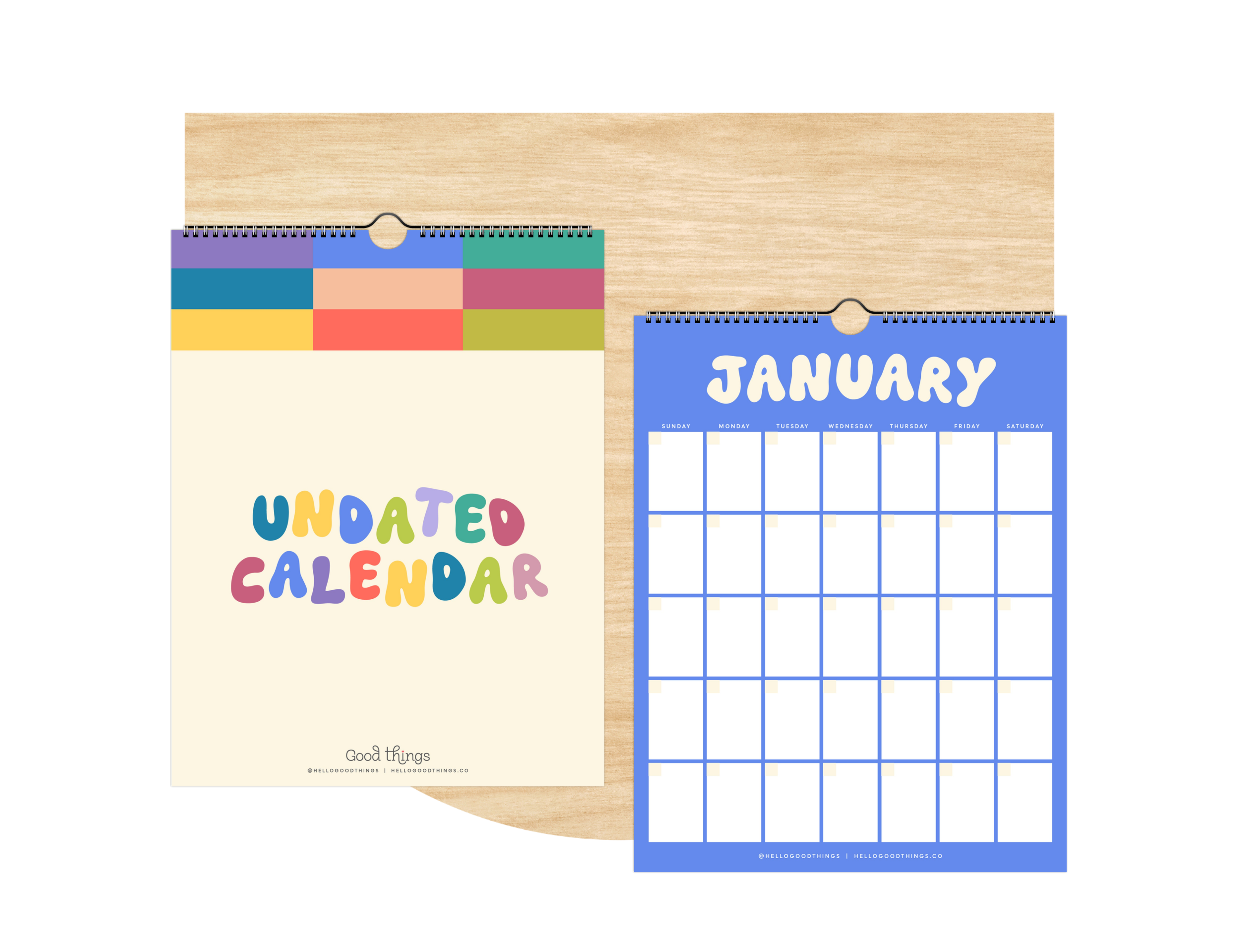 Bubble Undated Wall Calendar