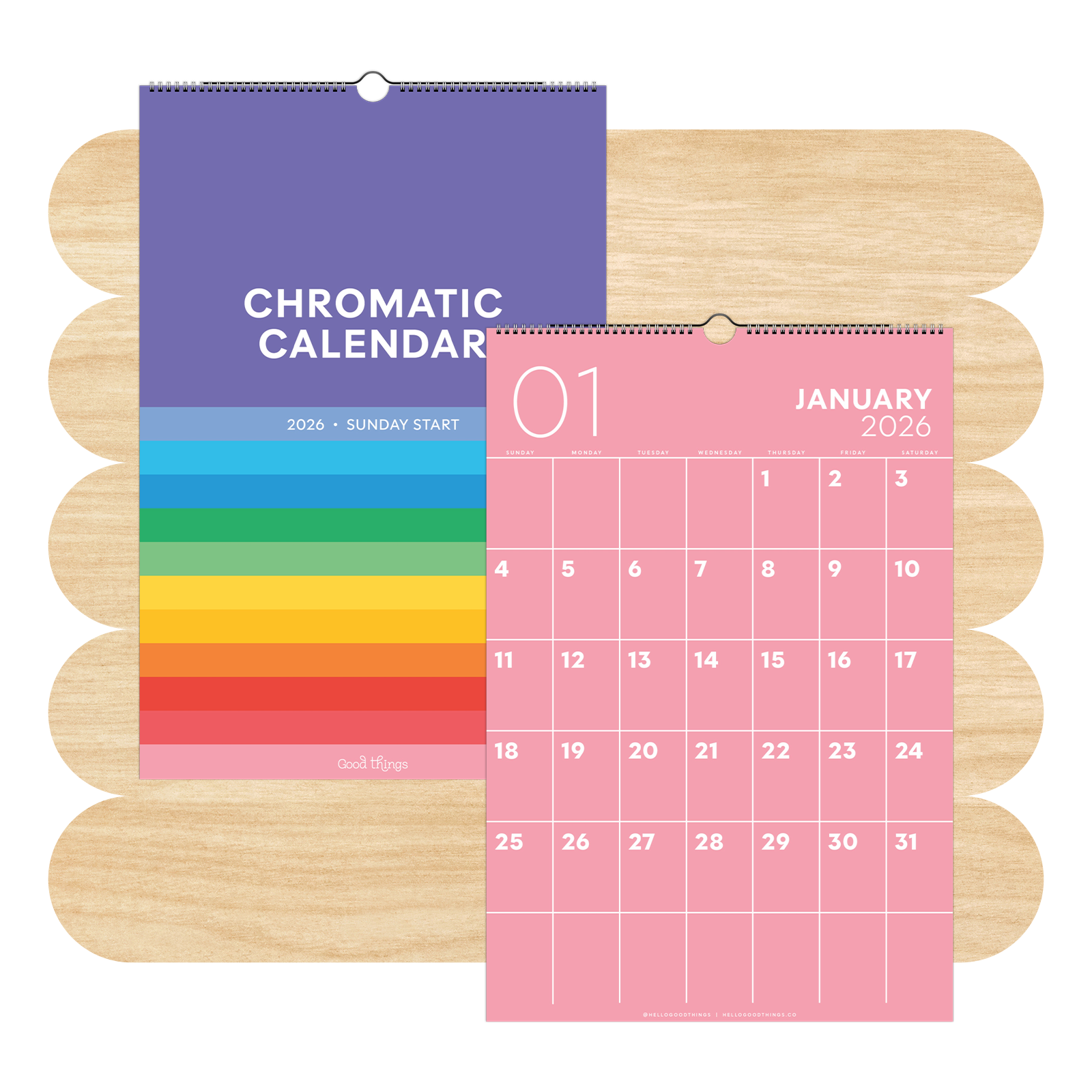 2026 Chromatic Calendar (Sunday Start)