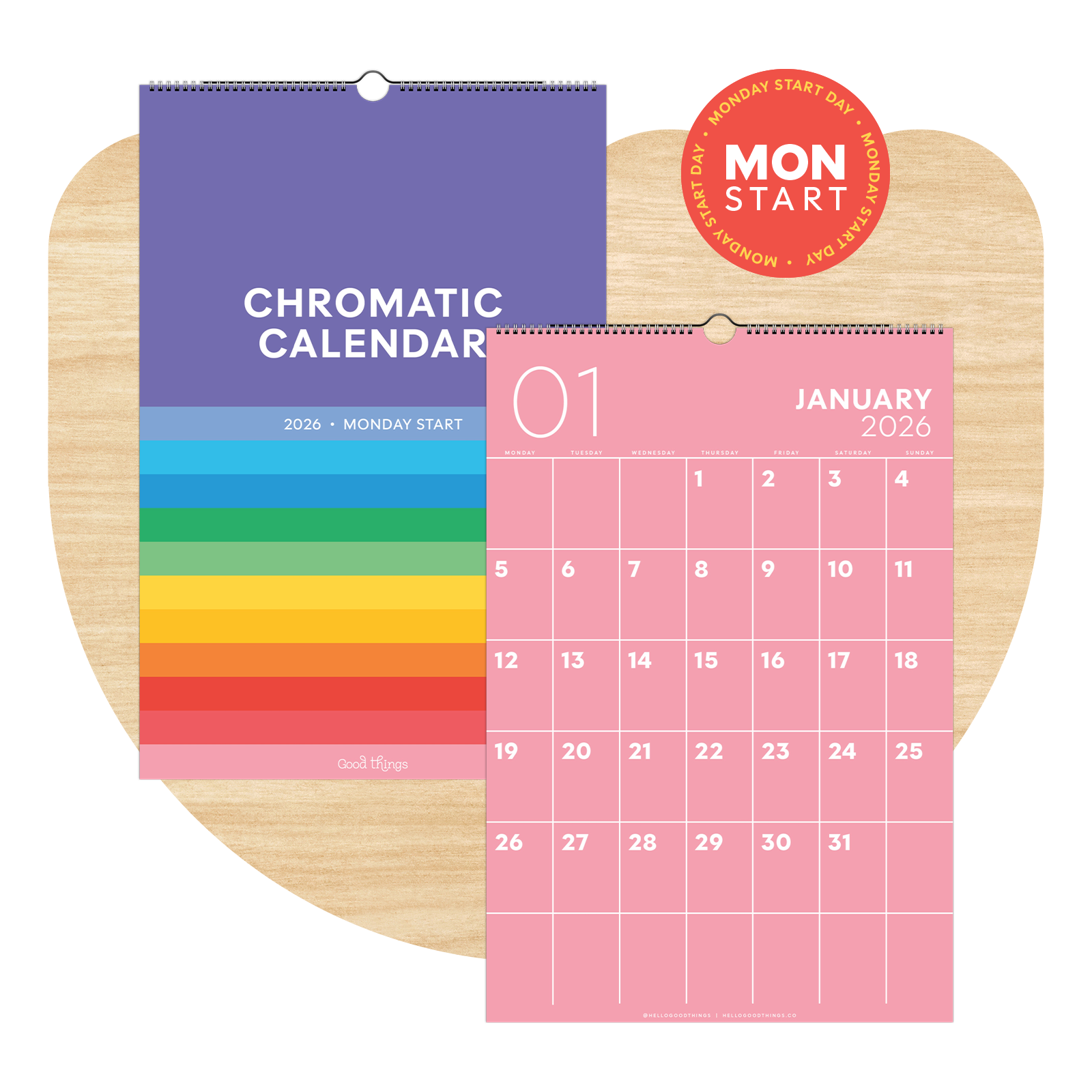2026 Chromatic Calendar (Monday Start)