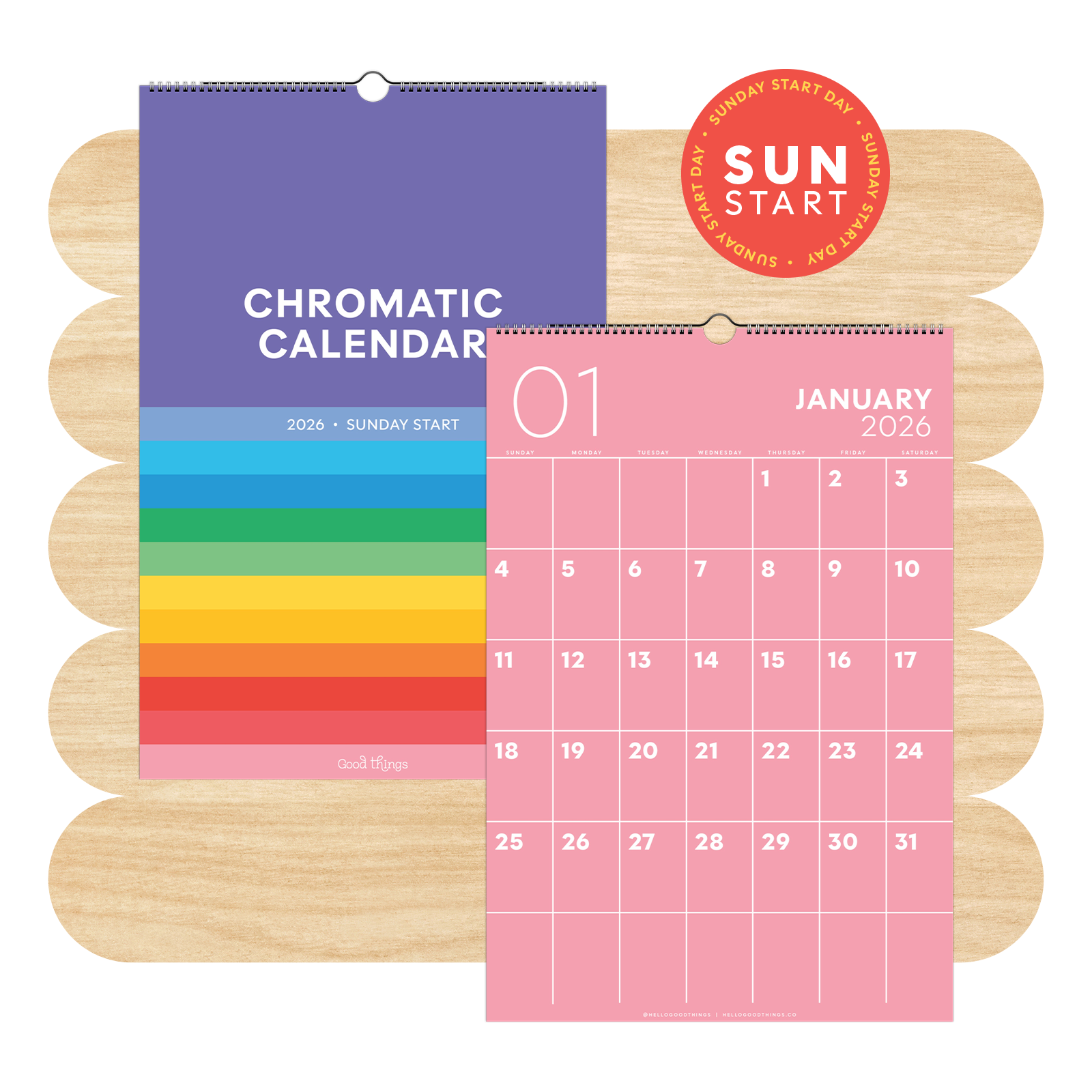 2026 Chromatic Calendar (Sunday Start)