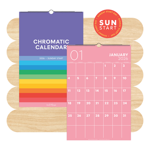 2026 Chromatic Calendar (Sunday Start)