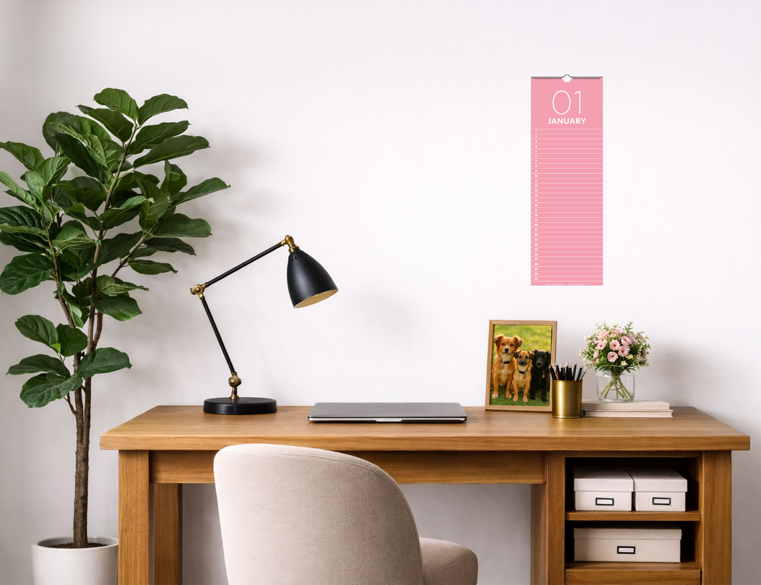 Chromatic Perpetual Wall Calendar