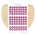 Monthly Date Dots Sticker Sheet, Pink