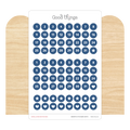 Monthly Date Dots Sticker Sheet, Blue