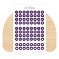 Monthly Date Dots Sticker Sheet, Purple