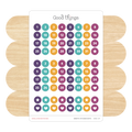 Monthly Date Dots Sticker Sheet, Color Pop