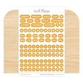 Create-a-Calendar Dots Sticker Sheet, Orange
