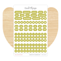 Create-a-Calendar Dots Sticker Sheet, Lime