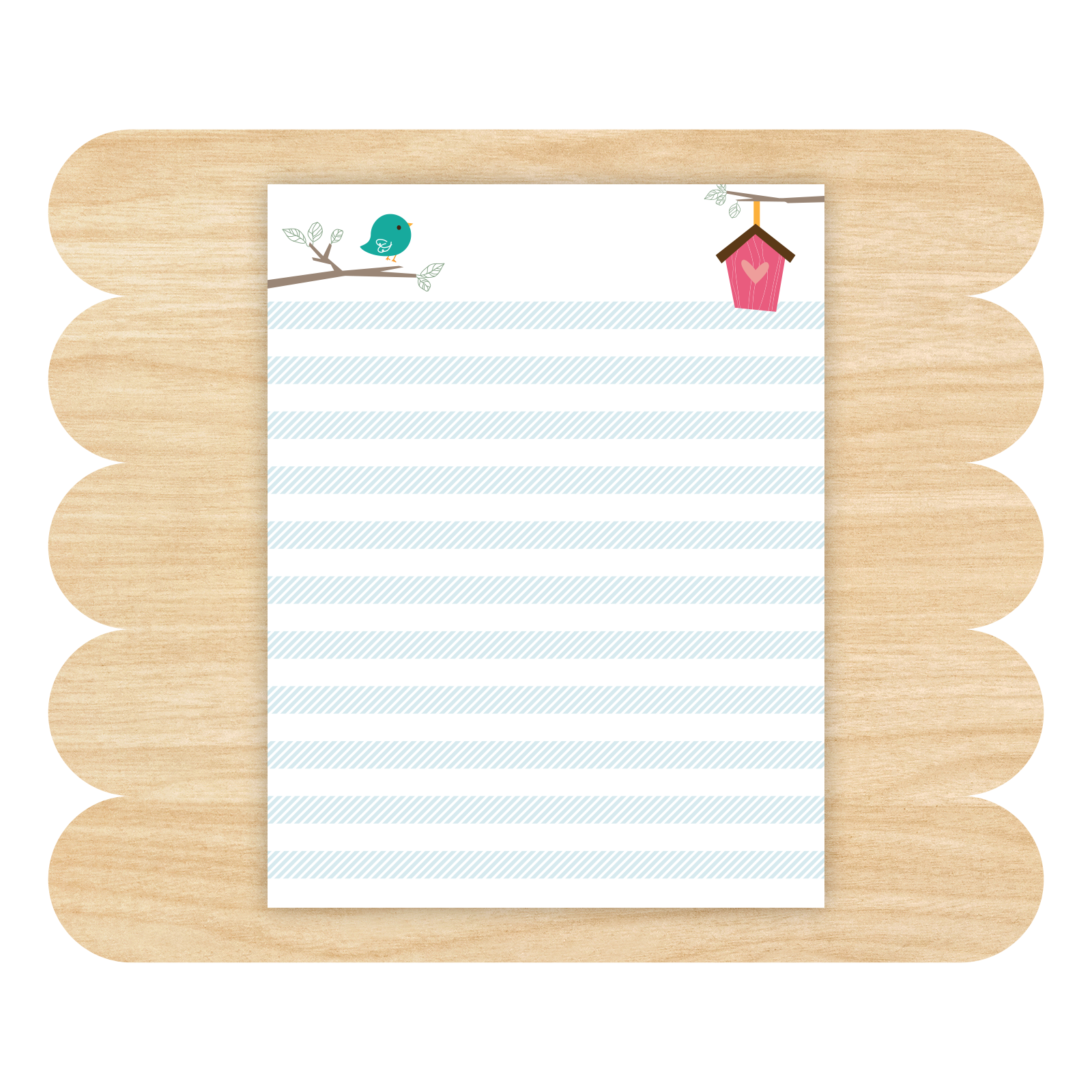 Cute Bird Lined Notepad by Good Things