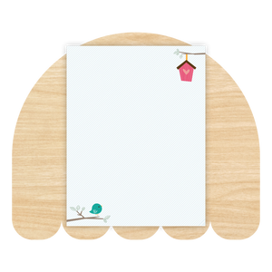 Cute Bird Unlined Notepad by Good Things