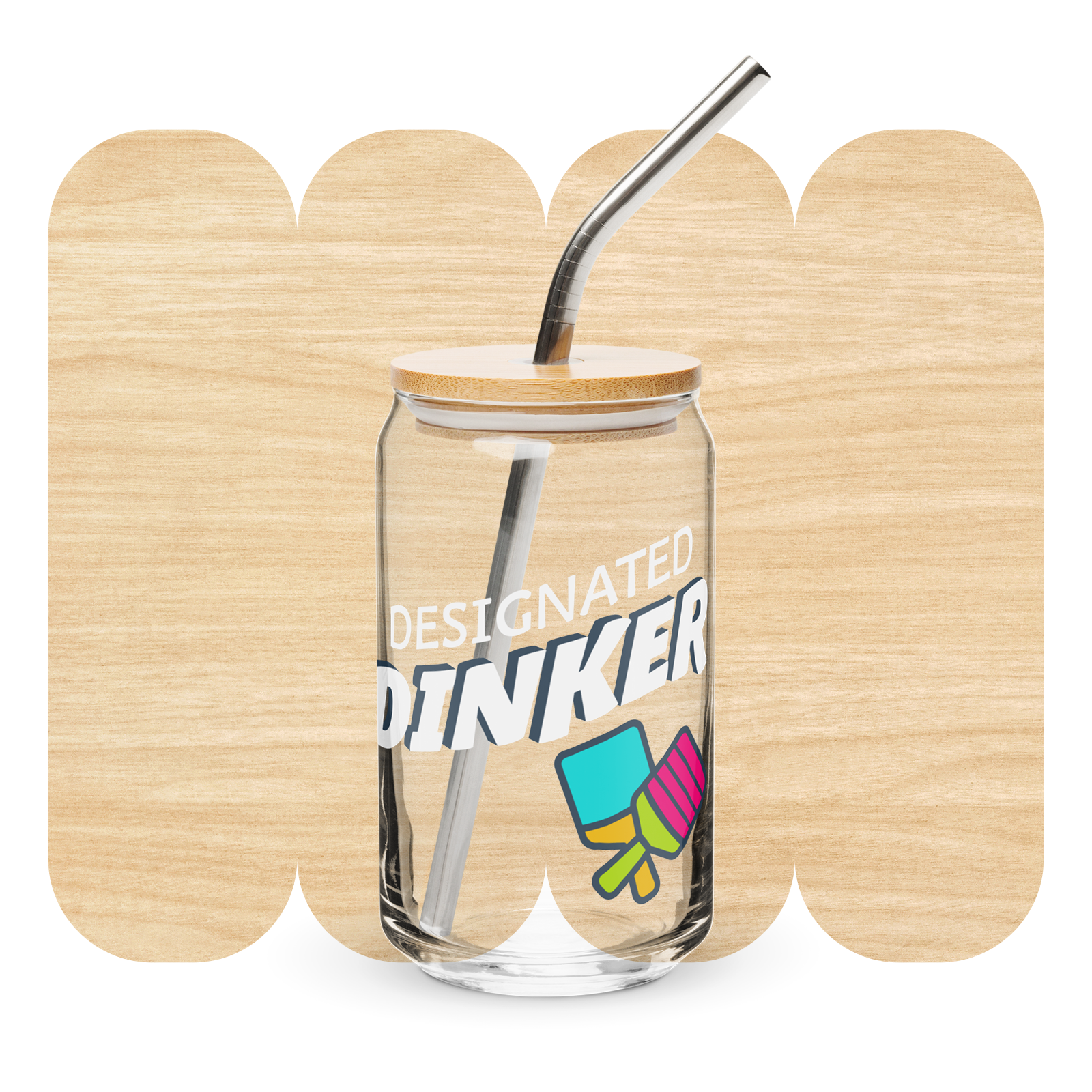 Designated Dinker Glass Can by Good Things
