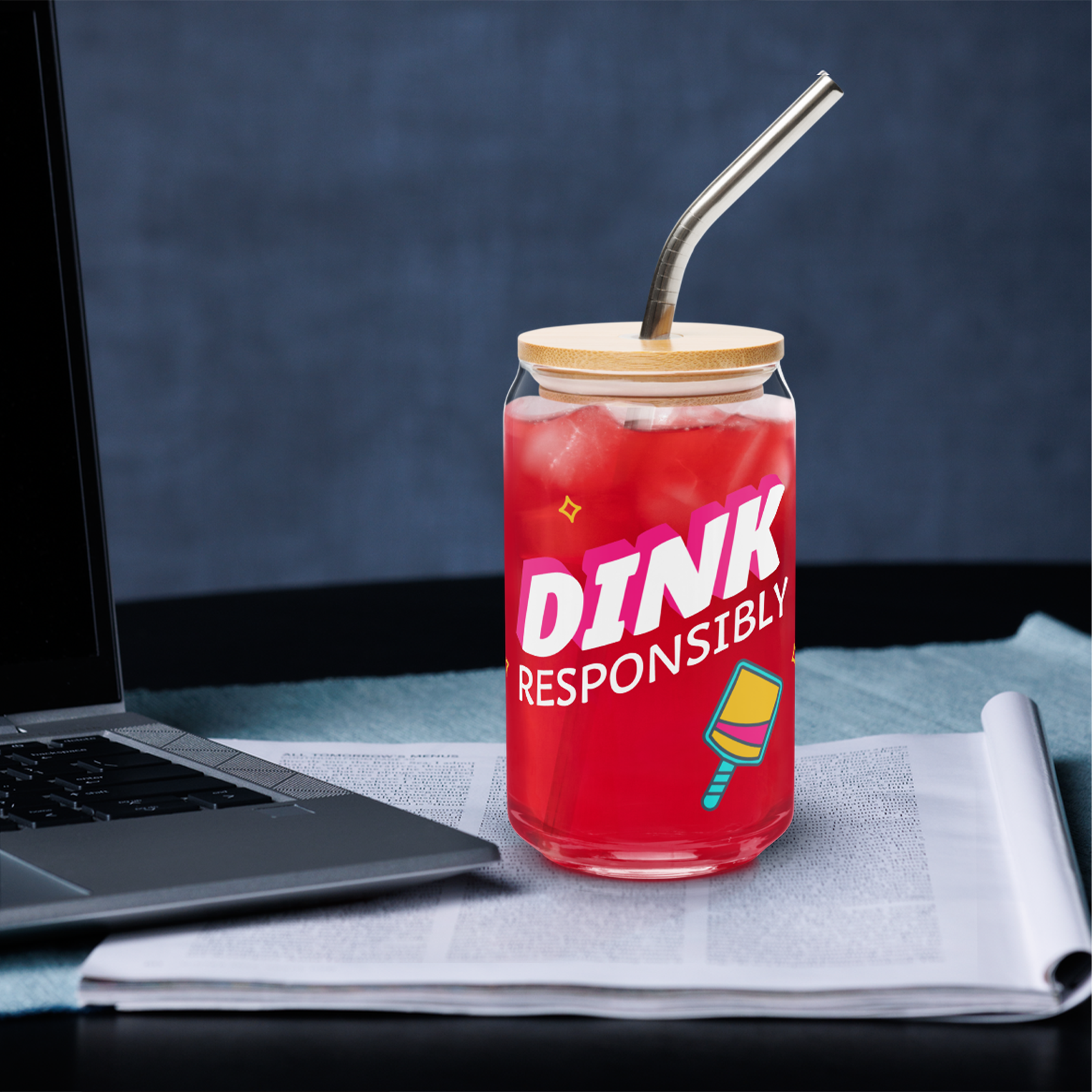 Dink Responsibly Glass Can by Good Things