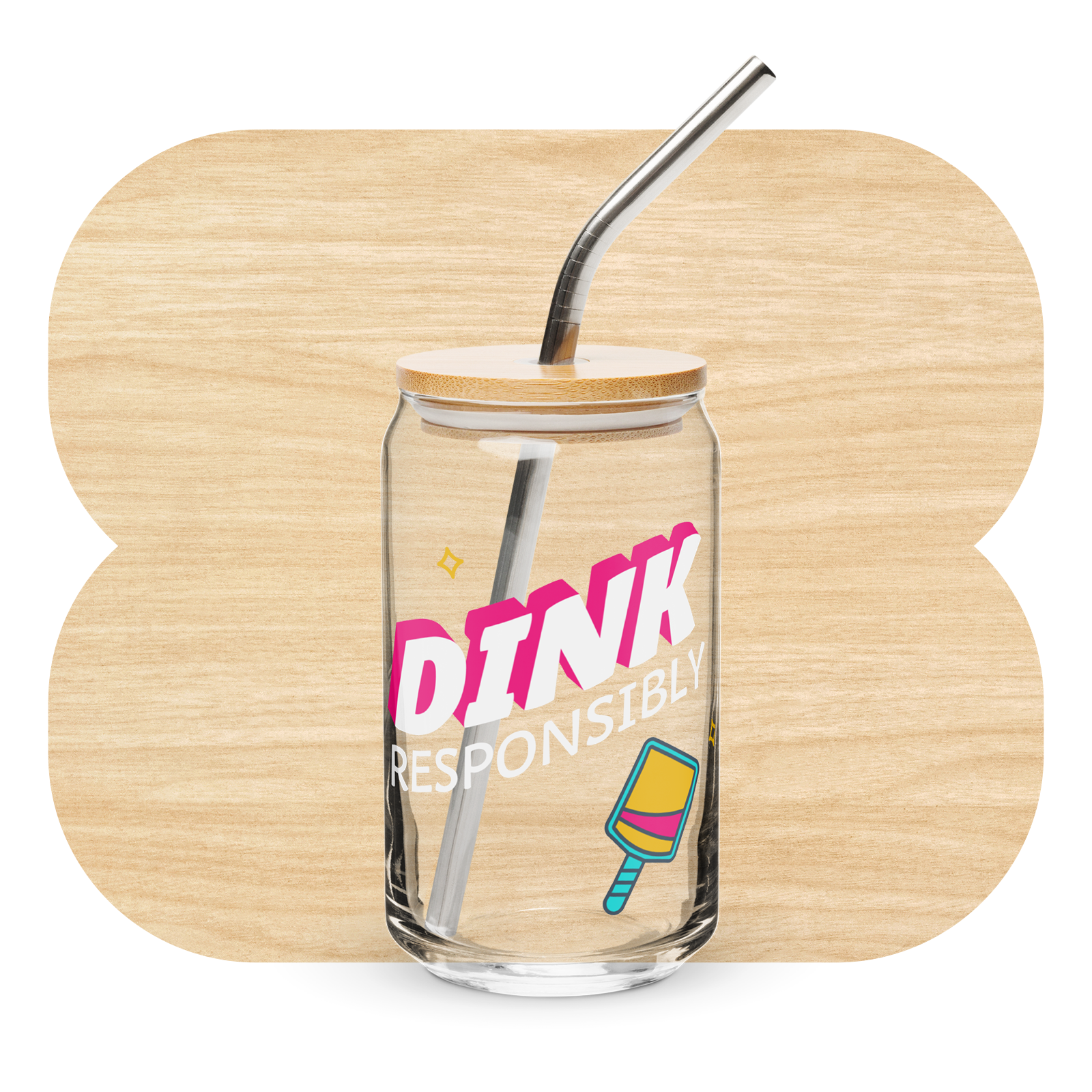 Dink Responsibly Glass Can by Good Things