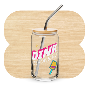 Dink Responsibly Glass Can by Good Things