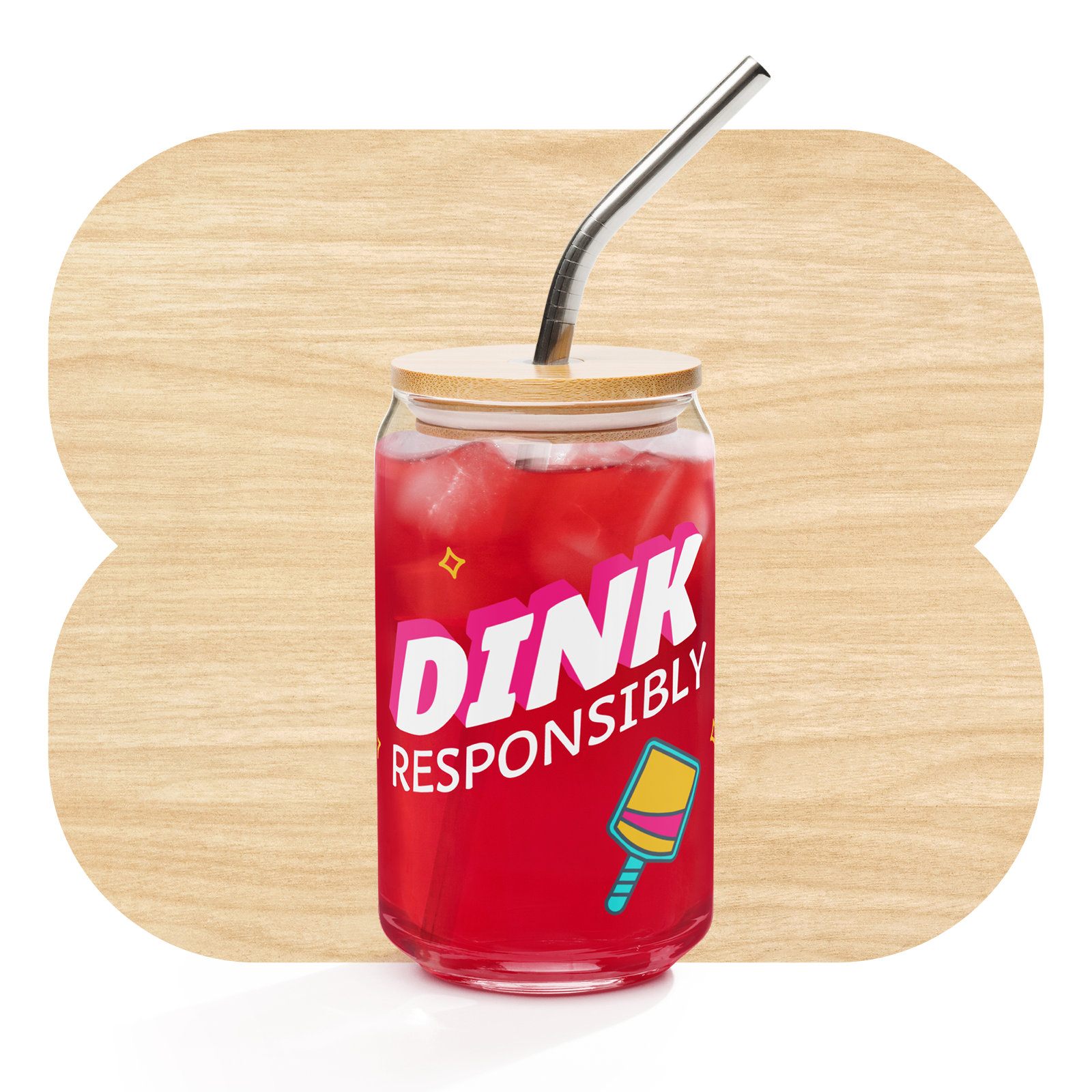 Dink Responsibly Glass Can by Good Things