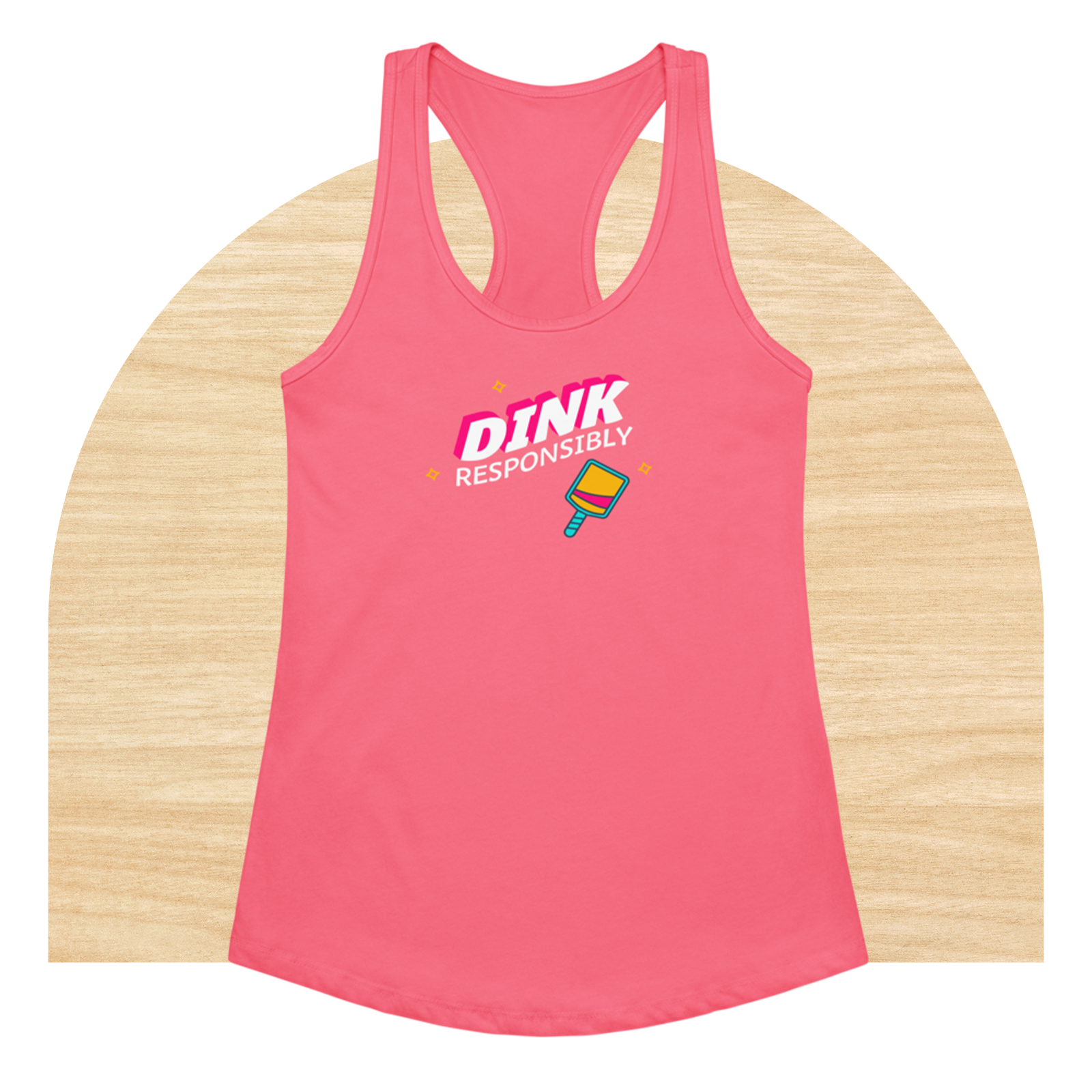 Dink Responsibly Racerback Tank by Good Things