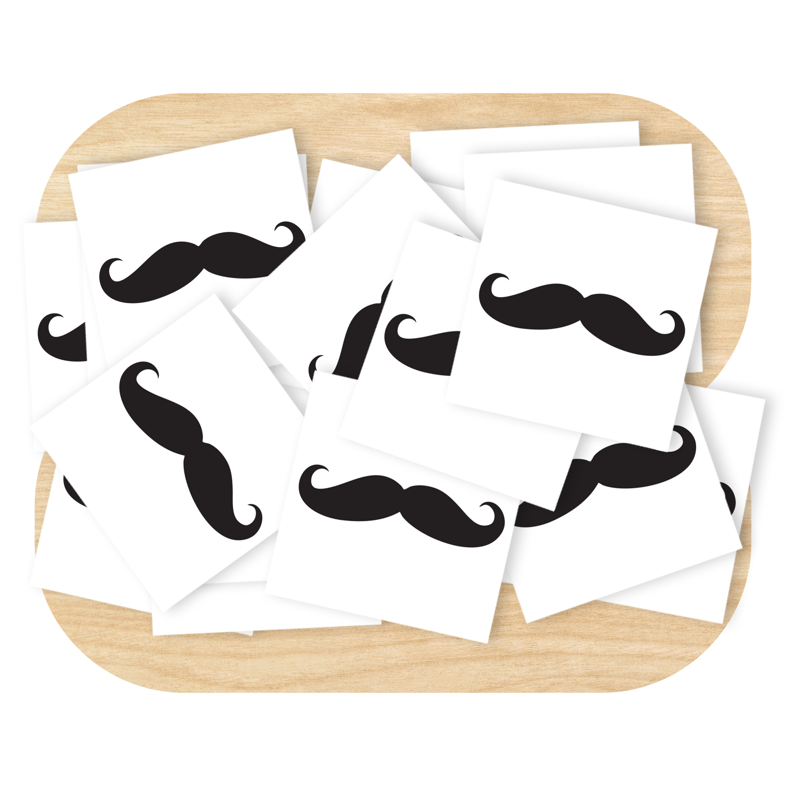 Finger Mustache Temporary Tattoos by Good Things