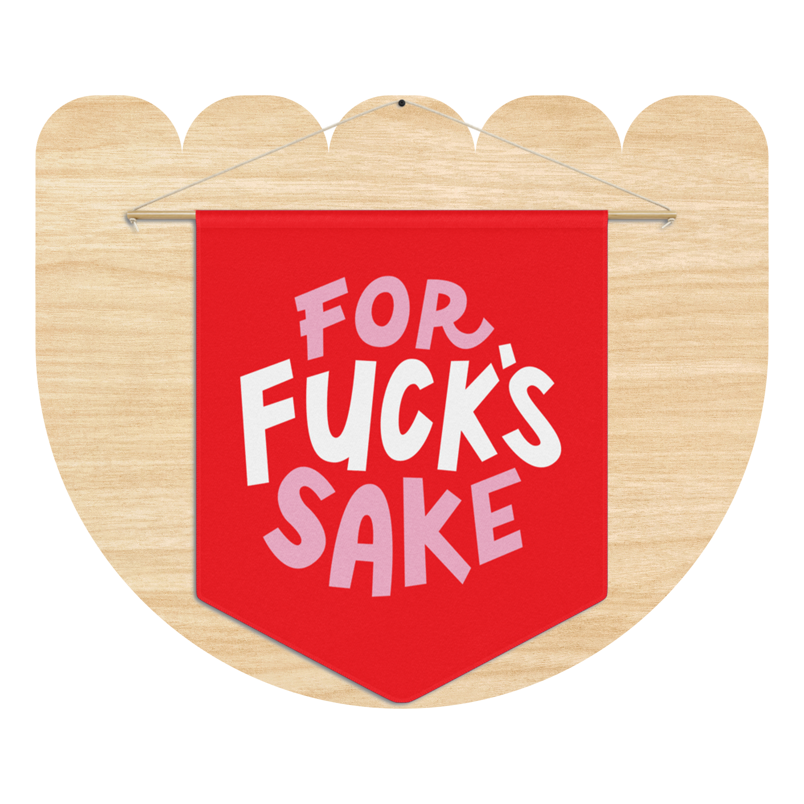 For Fuck’s Sake Pennant by Good Things