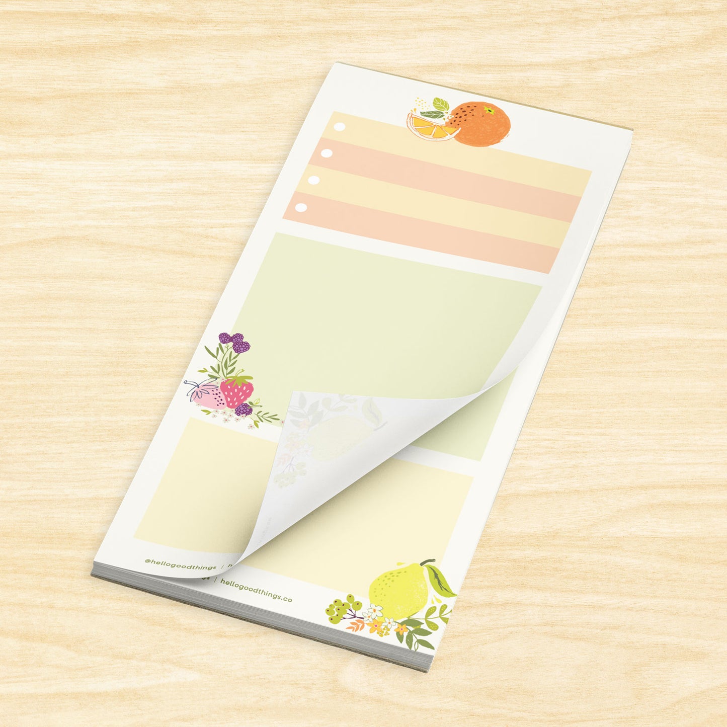 Fresh & Fruity Magnetic Notepad