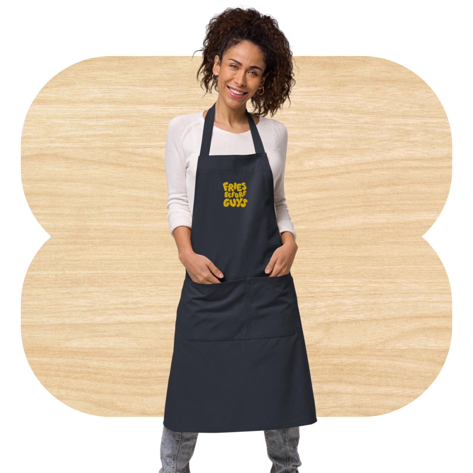 Fries Before Guys Cotton Apron by Good Things