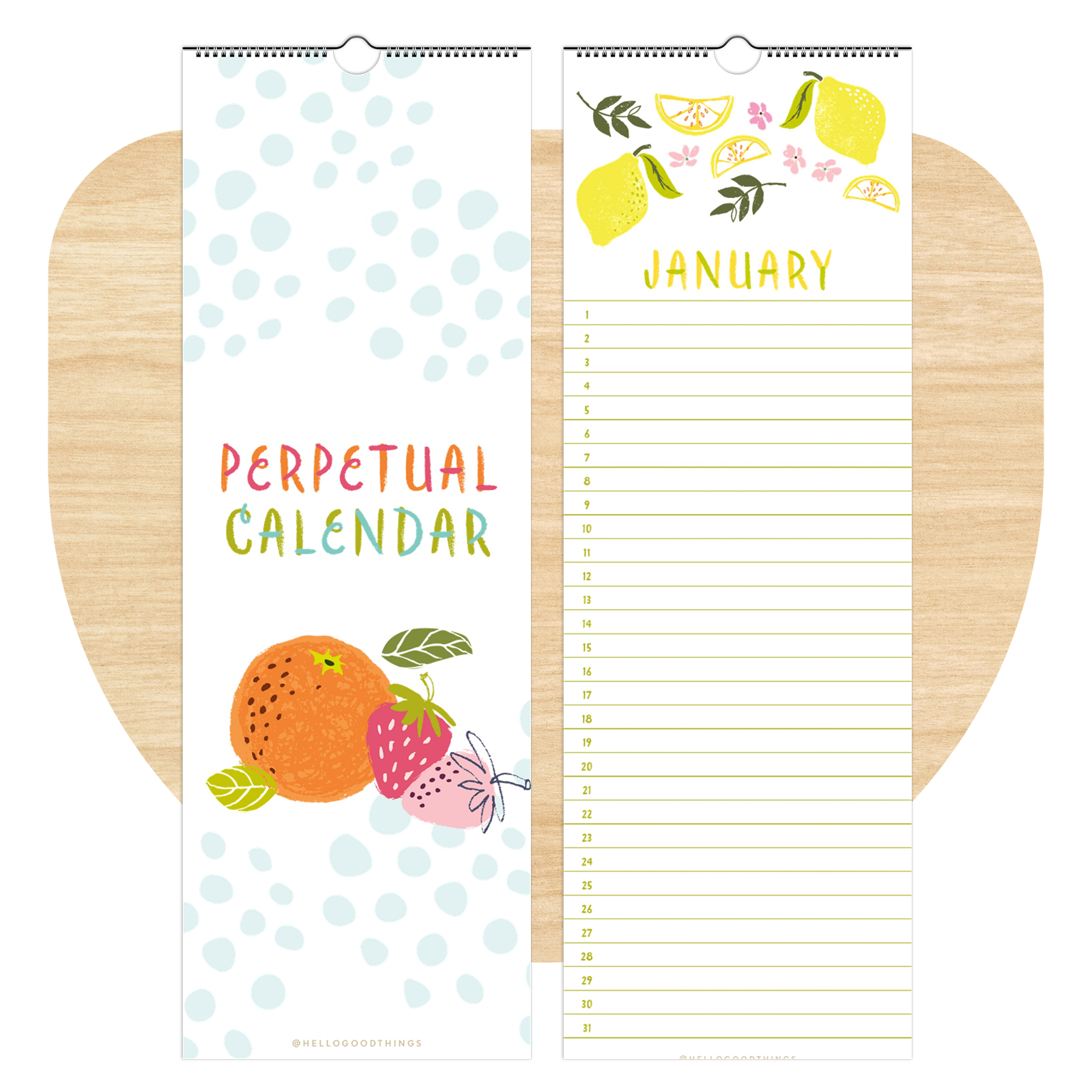 Perpetual Calendar - Fresh & Fruity