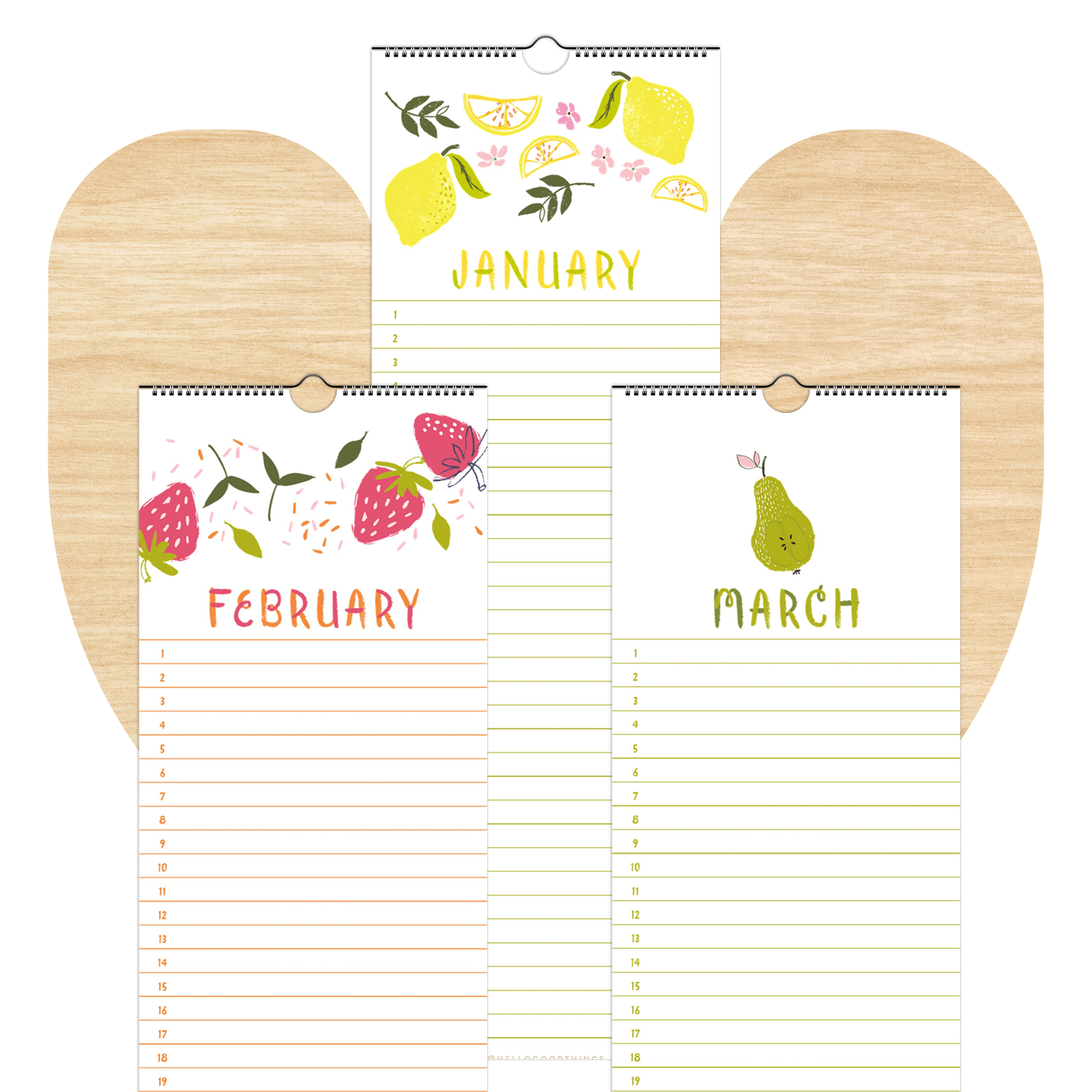 Perpetual Calendar - Fresh & Fruity