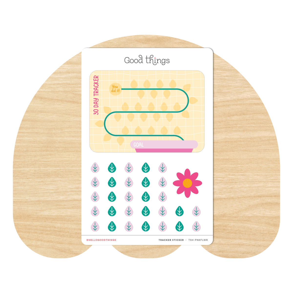 Goal Tracker Sticker - Grow a Flower