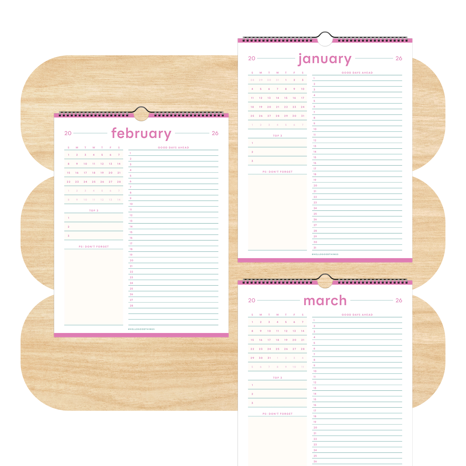 2026 Good Days Ahead Calendar