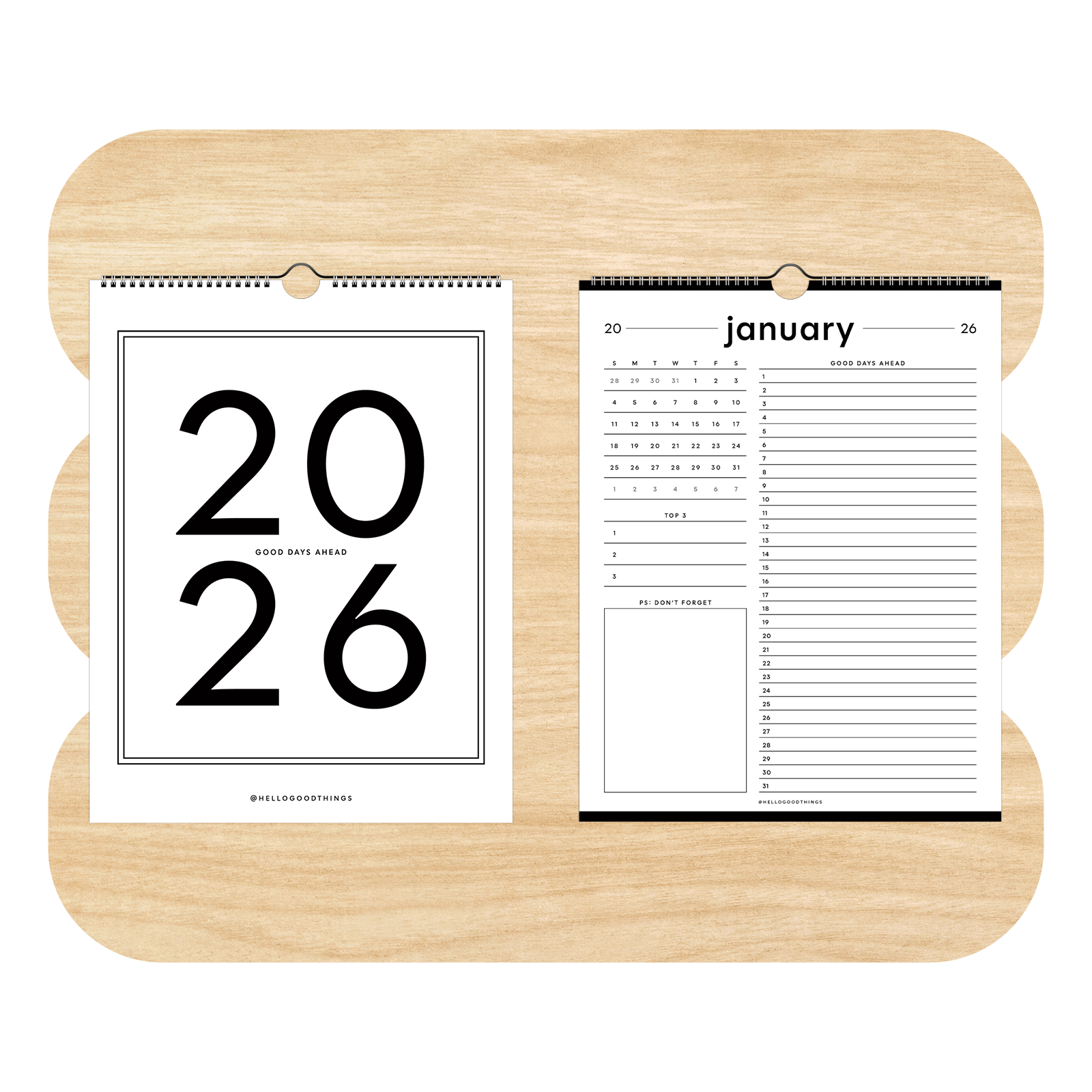 2026 Good Days Ahead Calendar