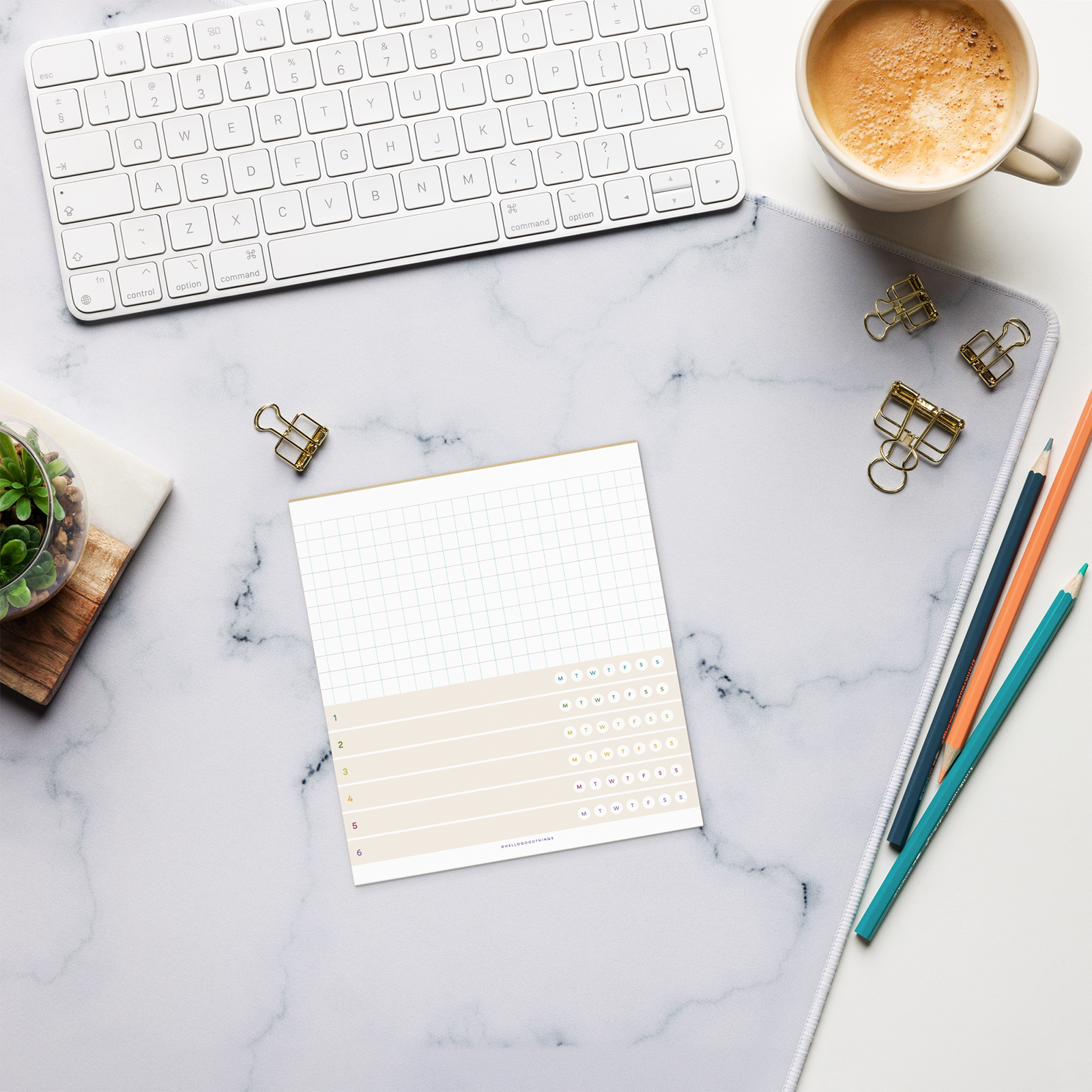 Grid x Little Wins Notepad by Good Things