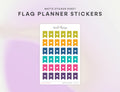 Heart Flag Calendar Planner Stickers