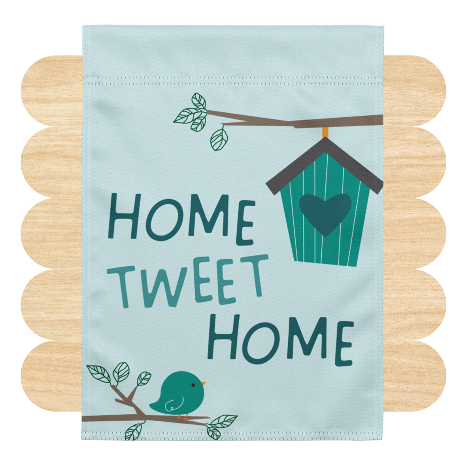 Home Tweet Home Garden Flag by Good Things