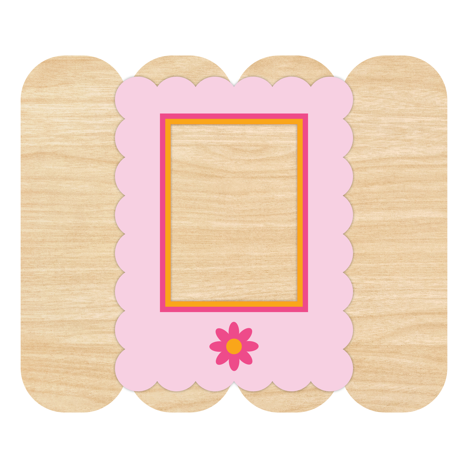 Instax Mini Frame Magnet, Pink Daisy
