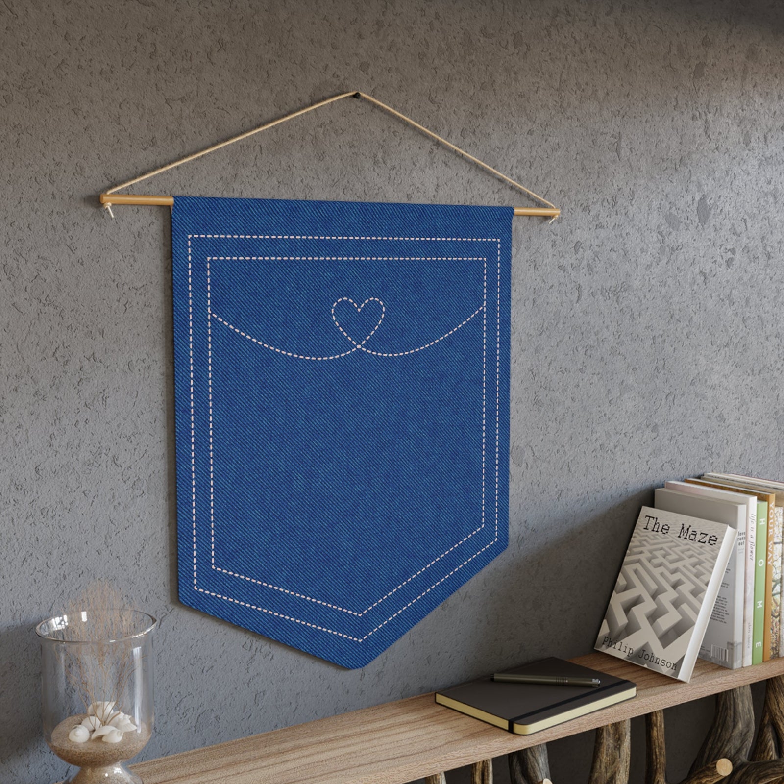 Jeans Pocket Pin Pennant by Good Things