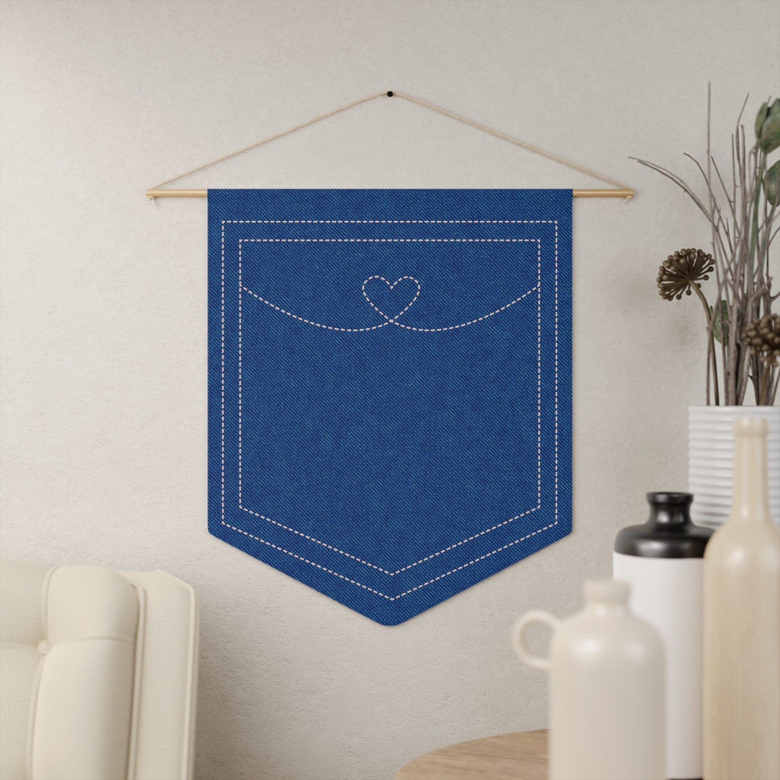 Jeans Pocket Pin Pennant by Good Things