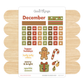 Create-a-Calendar December Kawaii Sticker Sheet