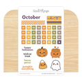Create-a-Calendar October Kawaii Sticker Sheet