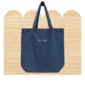 Le Sigh Embroidered Denim Tote Bag by Good Things