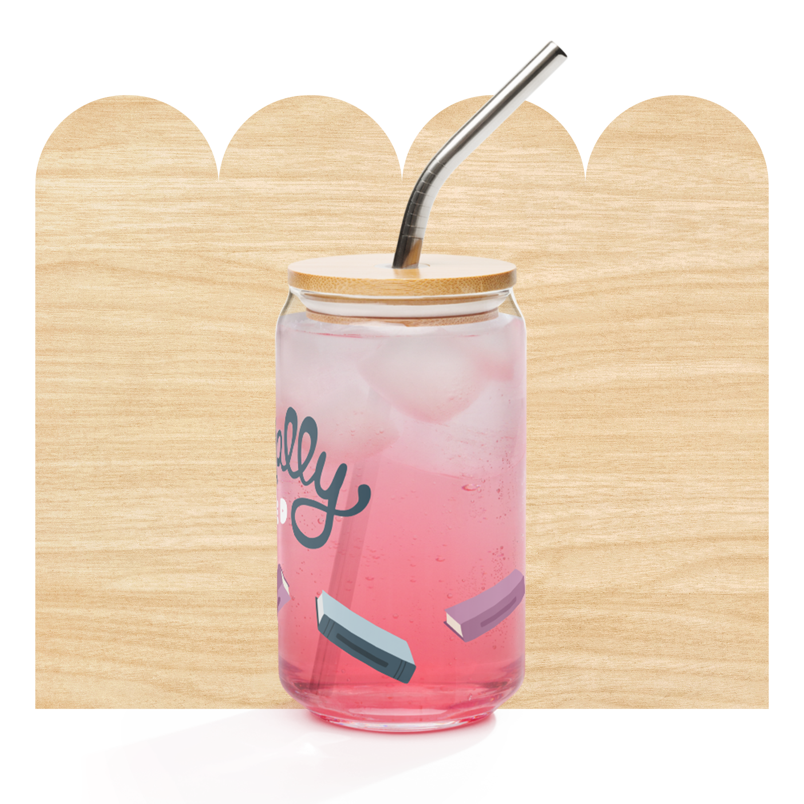 Literally Obsessed Glass Can by Good Things