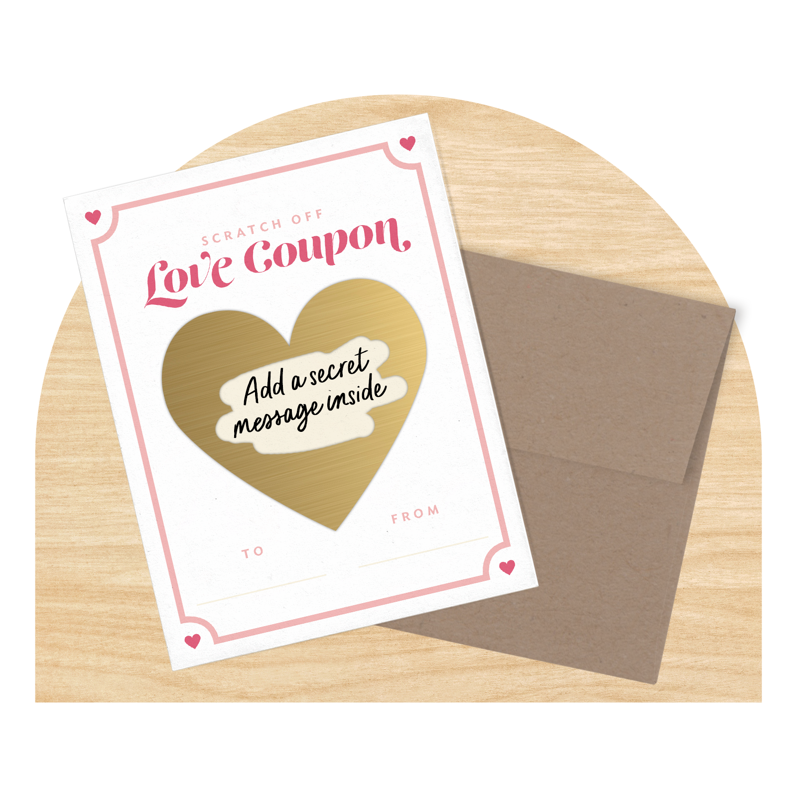 Scratch off Love Coupon Greeting Card by Good Things