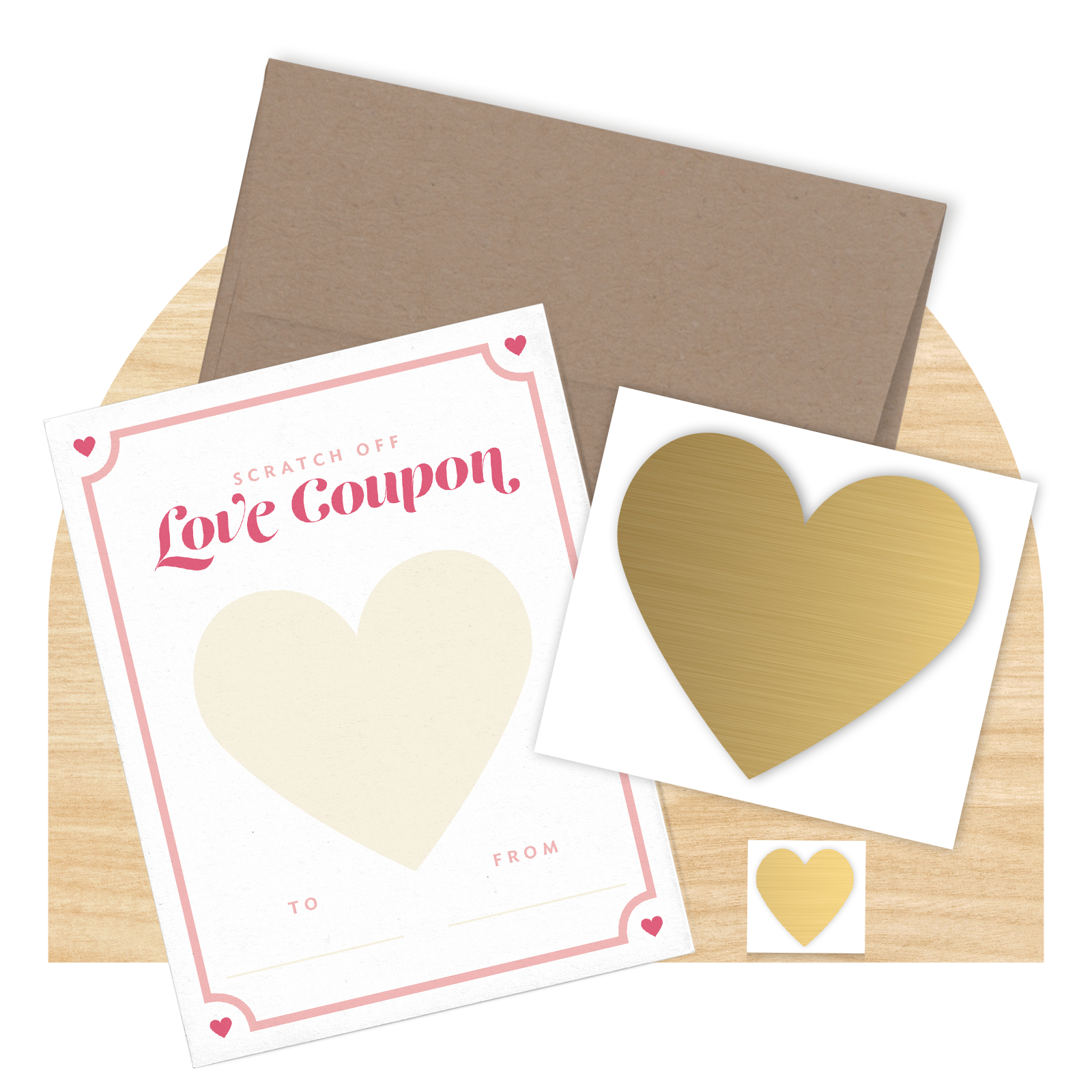 Scratch off Love Coupon Greeting Card by Good Things