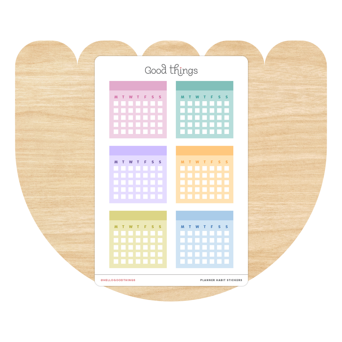 Month Habit Stickers